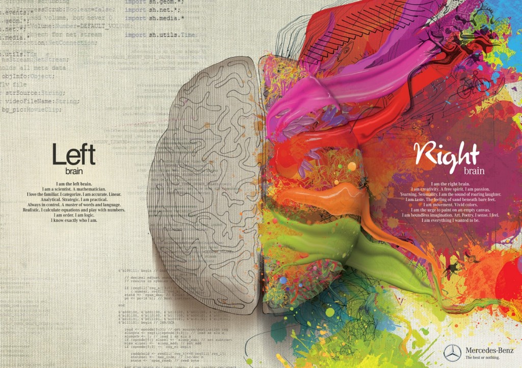 Cerveau droit-cerveau gauche. Techniques par IMO (mouvements oculaires) et EMDR (Eye Movement Desensitization and Reprocessing)